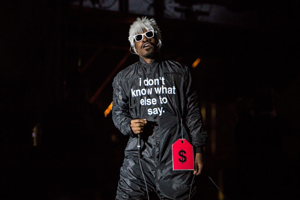 NEW ORLEANS, LA - OCTOBER 31: Andre 3000 of Outkast performs at the 2014 Voodoo Music + Arts Experience on October 31, 2014 in New Orleans, Louisiana. (Photo by Josh Brasted/FilmMagic)